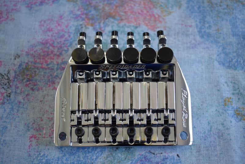 Floyd Rose Speedloader Fixed Bridge - Complete Kit - Ping - 2000's - Chrome - Mint image 1