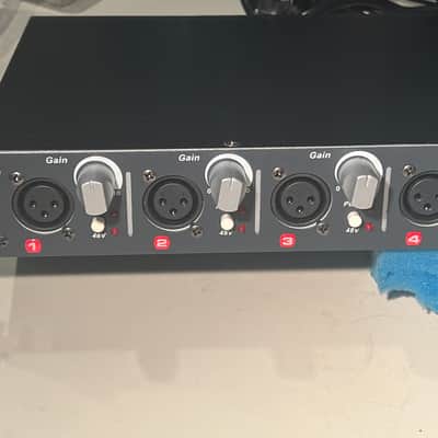 SM Pro Audio PR8 8 Ch Microphone Pre Amp with IEC power cable and rack mount bolts & washers. image 2