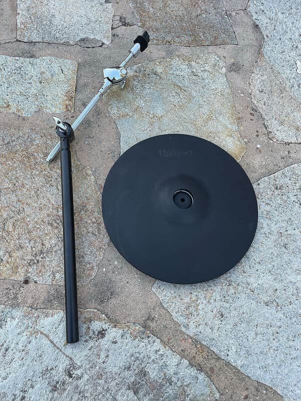 Roland CY-13R V-Drum 13" Triple Zone Ride Cymbal WITH CYMBAL ARM STAND image 1