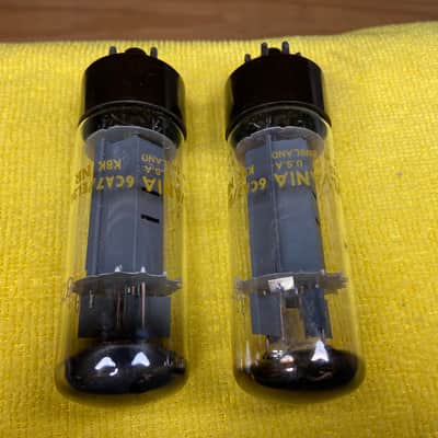 Mullard XF2 EL34 6CA7 Double O Getter - PAIR image 14