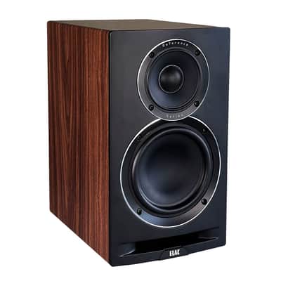 ELAC Uni-Fi Reference 3-Way 6-½” Bookshelf Speakers, Oak or Walnut Speakers for Home Theater and Stereo System, Black Baffle with Walnut Sides image 4