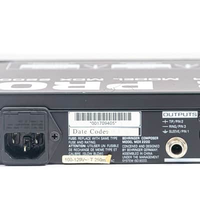 Behringer MDX2200 Composer Pro Compressor / Limiter / Dynamic Range Processor image 7