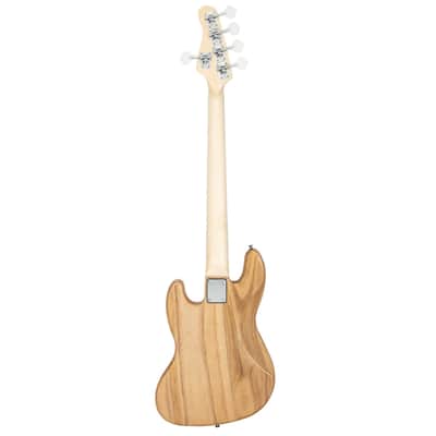 Glarry Burlywood GJazz Electric Full Size 5 String Bass Guitar image 2