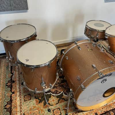 Ludwig LRC24D-CS Centennial Series Moto 10x13 / 16x16 / 16x18 / 16x24" 4pc Drum Set 2011 - 2021 - Champagne Sparkle image 5