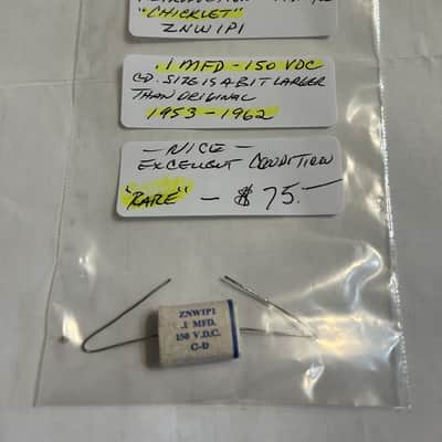 Vintage Reproduction Fender Capacitor 1953-62 Chicklet 1MFD image 1