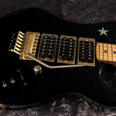 Kramer Sambora Signature Guitar 1989 Black w/ Gold Hardware image 4