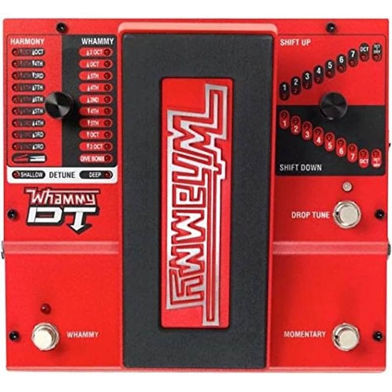 DigiTech WHAMMYDT Whammydtv-01 DT Drop Tune Guitar Effects Pedal - Red / Black image 1
