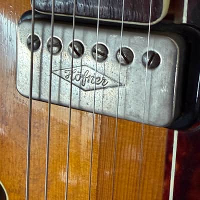 Hofner President E2 Thin Early 1960s - Brunette image 7
