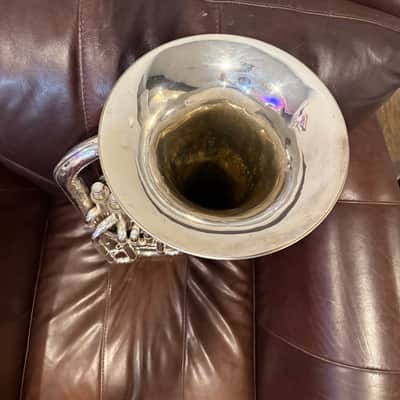 Yamaha YEP-321S Intermediate 4-Valve Euphonium 2010s - Silver-Plated image 4