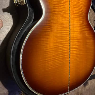 RARE Epiphone inspired by Gibson j-200 vine custom Burst image 2