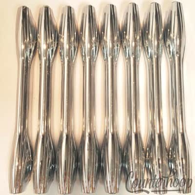 *Premier 8x Snare Drum/Marching/Bass Lugs 7 1/8"Long Diamond Chrome Vintage 70s* image 2