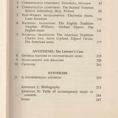 Contemporary music book by Francis Routh 1968 image 5