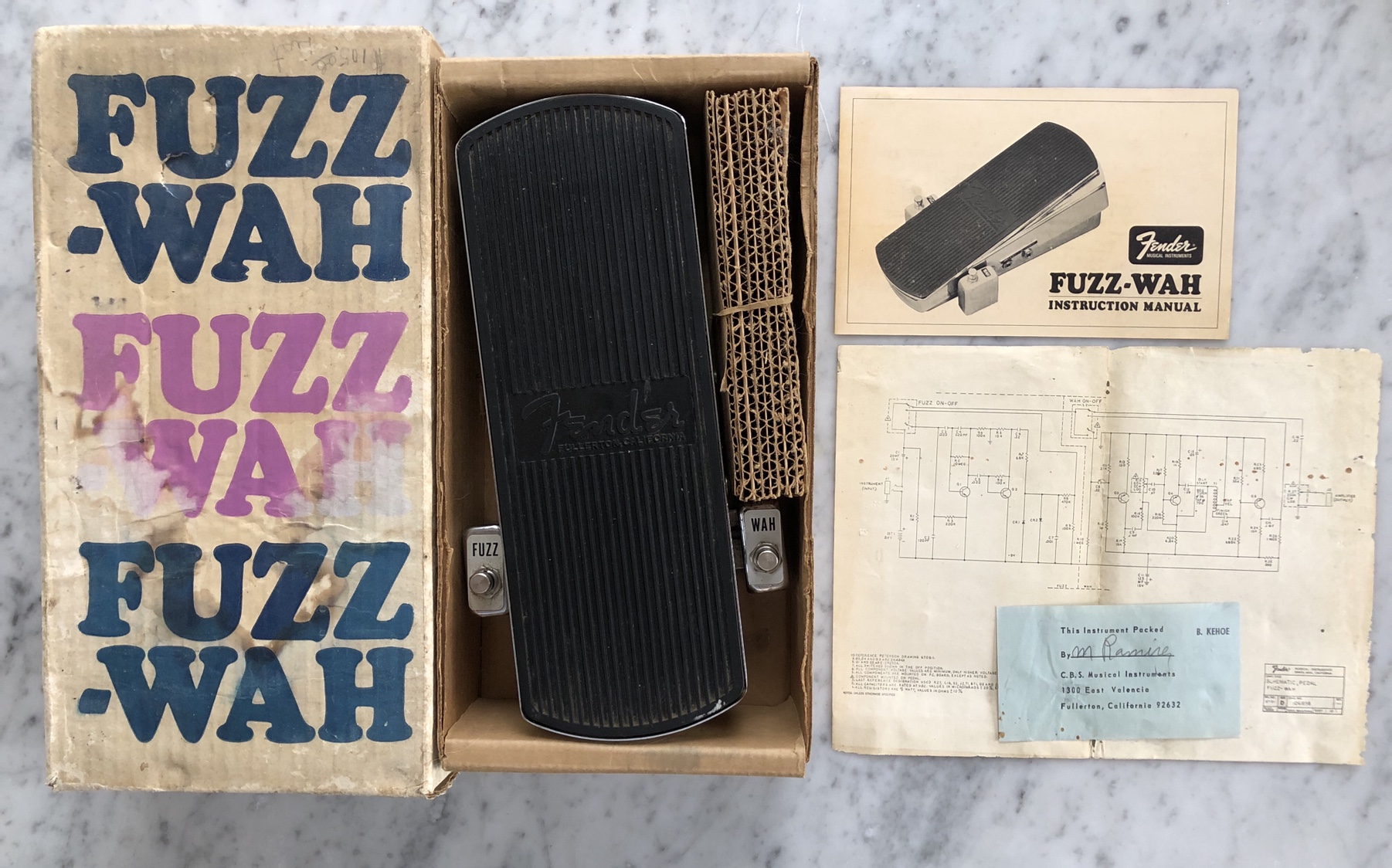 1970's Fender Fuzz-Wah w/ Original Box and Paperwork