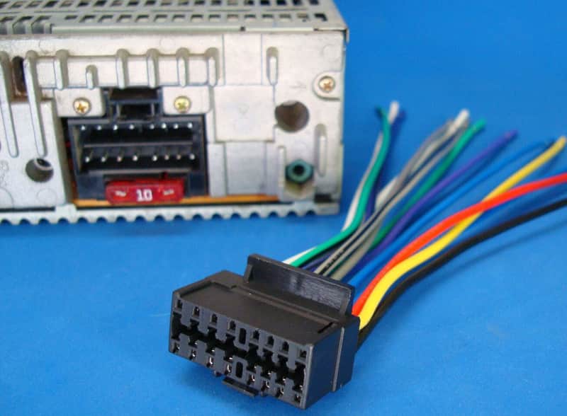 Sony SON16 Sony 16 Pin Car Stereo Head Unit Replacement Wiring Harness Power Plug Back Clip image 1