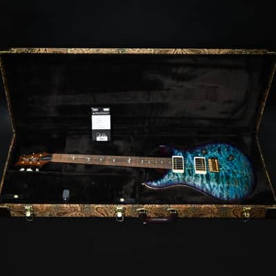 PRS Custom 24 Wood Library w/ 1-Piece Quilt 10-Top, Brazilian Rosewood, & 58/15 LT Pickups- Aquableux Purple Burst 2026 (0423889) image 5