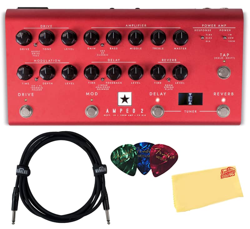 Blackstar Dept 10 Amped 2 Guitar Amplifier and Effects Pedal w/ Instrument Cable image 1