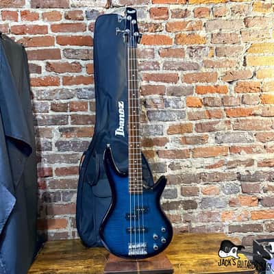 Ibanez GSR200FM Gio Soundgear 4-String Electric Bass (2000s - Transparent Blueburst) image 2