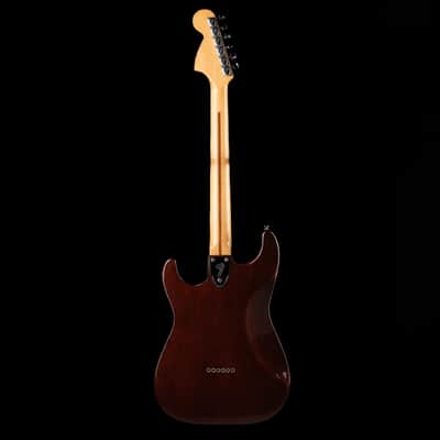 Vintage 1976 Fender Stratocaster Hardtail Mocha Brown With OHSC image 9