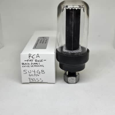 RCA 5U4GB Fat Base Black Plate Rectifier Balanced Single NOS 5U4 image 2