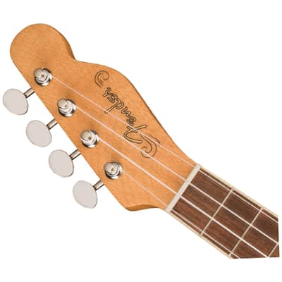 Used Fender Fullerton Tele Uke - Lake Placid Blue w/ Walnut FB image 4