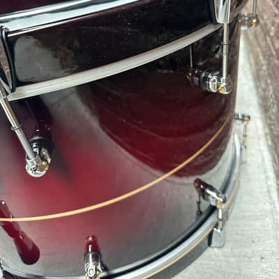 Pearl Reference One 3-pc. Shell Pack (Cymbals and Hardware Not Included), Natural Banded Redburst (RF1C903XPS/C836) image 8