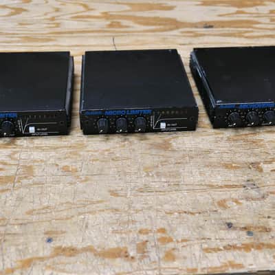 2-Alesis Micro Limiters & 1 Alesis Microverb II with 1 Power Supply. VINTAGE 1988 image 3