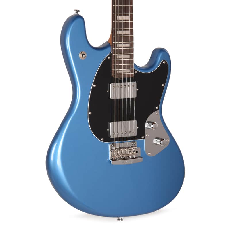 Sterling by Music Man StingRay Baritone Electric Guitar Toluca Lake Blue image 1