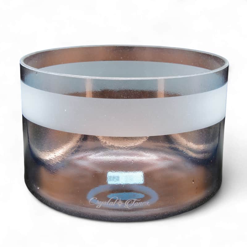 Crystal Tones 9" Tibetan Quartz Copper Quartz Crystal Singing Bowl (C4+40) image 1