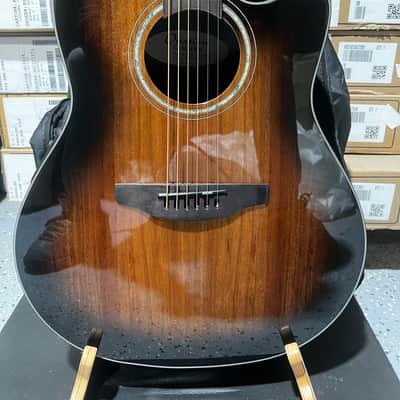Ovation CS24P-ABLKW-G Celebrity Exotic Selection Acoustic-electric Guitar - Black Burst w/ Gig Bag image 3
