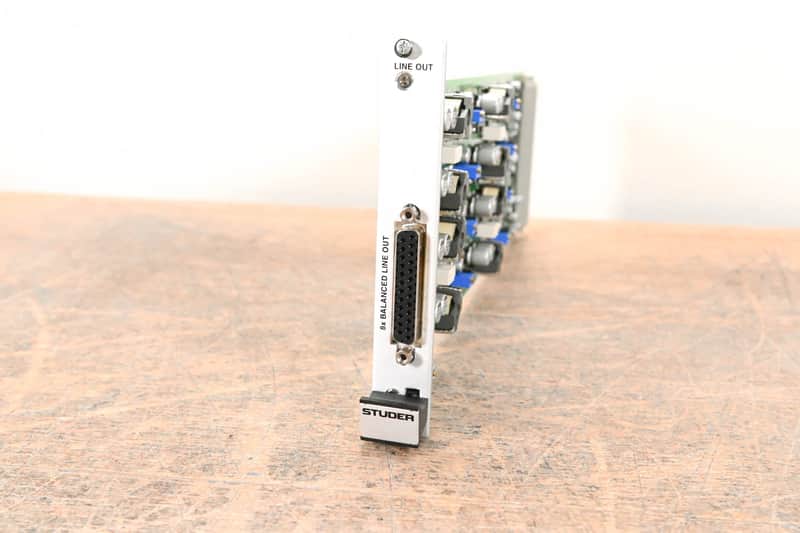 Studer 8-Channel Analog Line Out Card for D21m & D23m Modular I/O System CG01HAY image 1