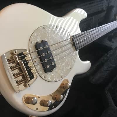 Ernie Ball Music Man Stingray 4H Limited Edition Gilded White PDN Classic 2012 Gilded White and gold image 1