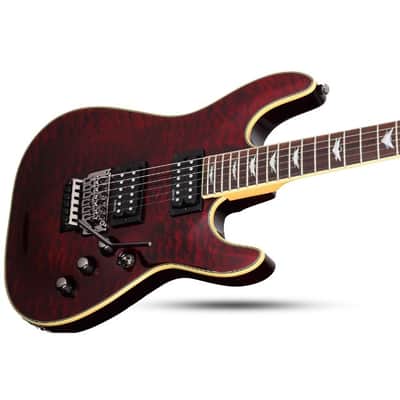 Schecter Schecter 2010 Omen Extreme-FR LH Guitar, Black Cherry image 3
