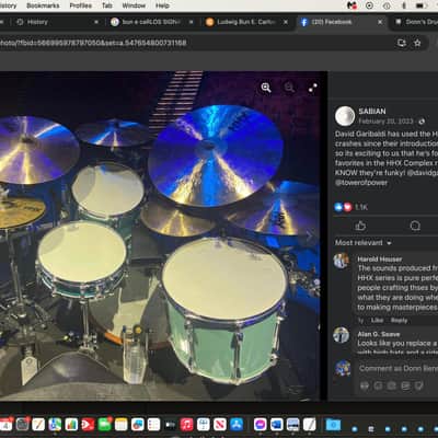 David Garibaldi's Tower of Power - Sabian, 15" HHX, X-Treme Crash Cymbal, Autographed! 766g image 15
