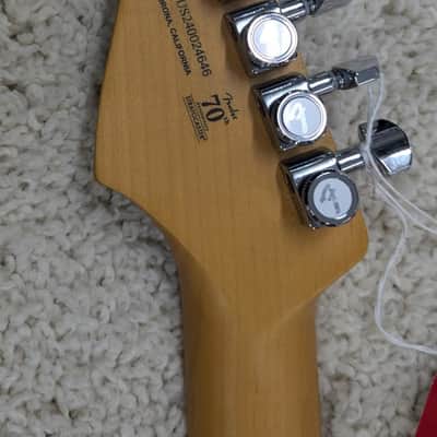 Fender American Ultra II Stratocaster®, Maple Fingerboard, Sinister Red + Case image 9