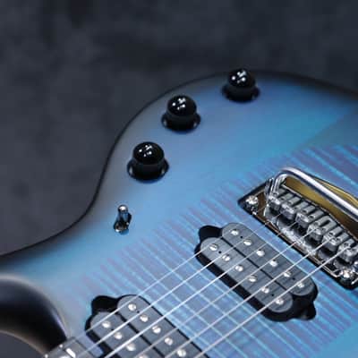 Ernie Ball Music Man Majesty Blue Silk Neckthrough Design Electric Guitar w/Case image 11