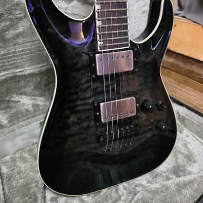 ESP E-II HORIZON NT-II (Pre-Owned) - See-Thru Black Sunburst w/ Hard Case image 3