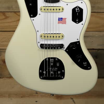 Fender Johnny Marr Jaguar Electric Guitar Olympic White w/  Case "Mint Condition" image 1