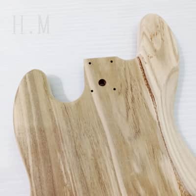 Unfinished DIY Project Paulownia Wood Jazz Bass Style Body image 11