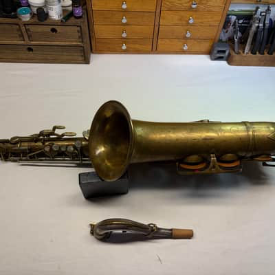 King Super 20 Around 1947 - Bare Brass image 3