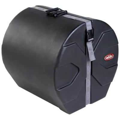 SKB 16" x 16" Floor Tom Case with Padded Interior, D-Shaped Drum Design, and Molded in Feet for Upright Positioning and Stability, Black image 6