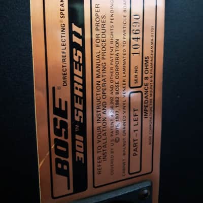 Bose 301 II Reflecting Bookshelf Speakers Vintage USA 1982-1991 image 8