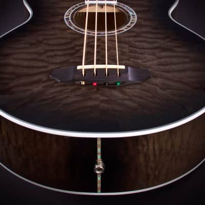 Michael Kelly MKD4SSBSFR Dragonfly 4 Quilt Maple Top Mahogany Neck 4-String Acoustic Electric Bass Guitar image 11