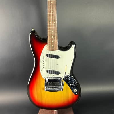 Vintage 1974 Fender Mustang 3 Color Sunburst w/OHSC TSU21018 image 2