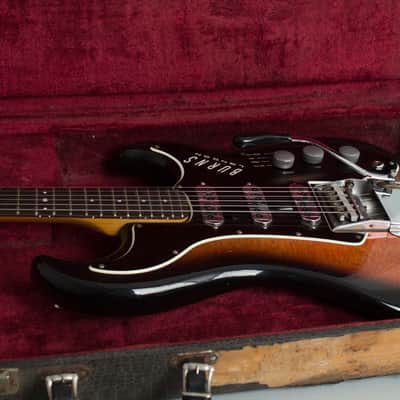 Burns Jazz Split Sound Solid Body Electric Guitar (1964), ser. #9652, black alligator hard shell case. image 12