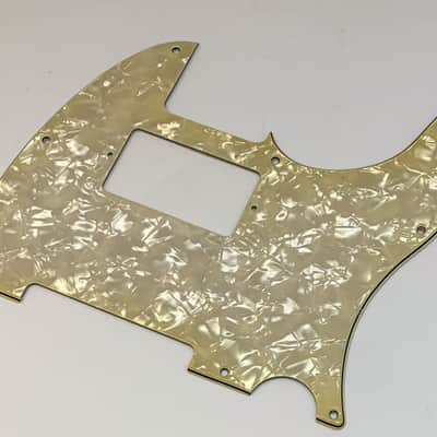 BloomDoom 4- Ply Aged White Pearloid Relic T-Style Pickguard image 4