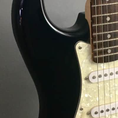 Vintage 100% Original Squier Strat 2003 Gloss Black Natural Relic Stratocaster Aged Pearl Pickguard image 11