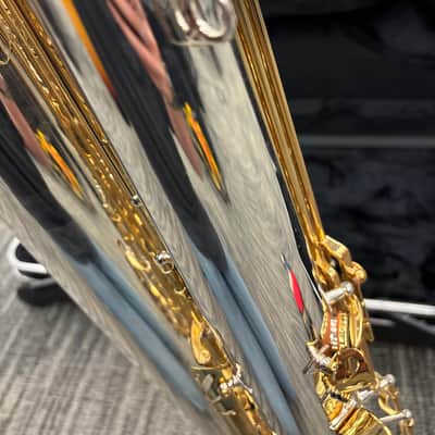Jupiter Bari sax JBS 1100 2020-2025 - Silver body with gold keys image 6