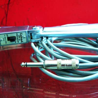 Vintage 1960's Calrad DM21 dynamic omni-directional microphone Dual Z / Hi Z harp mic w cable Olson Lafayette image 10
