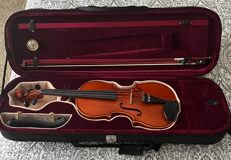 H. Luger CV500 3/4-4/4 Violin mid-90s - Light Brown/Ombre Orange image 1