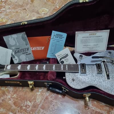 Gretsch G6129T-89 Vintage Select '89 Sparkle Jet with Bigsby 2021 - Present - Silver Sparkle image 3
